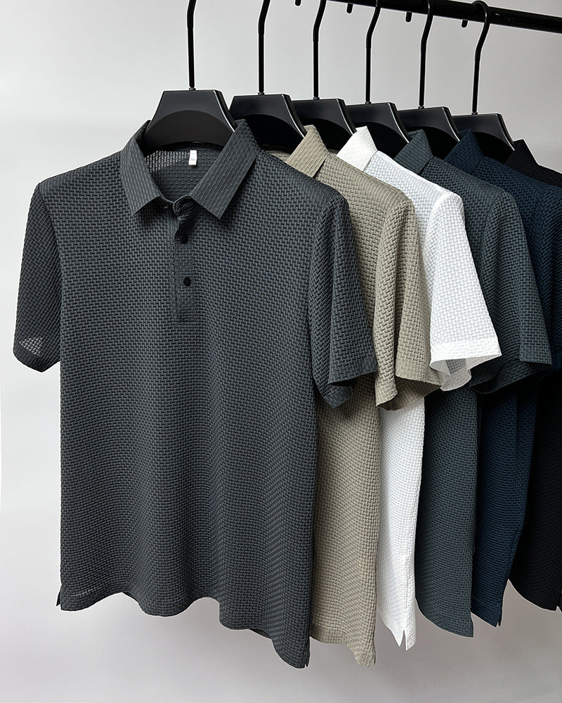 BreezeWear textured polo shirt - all 5 variants