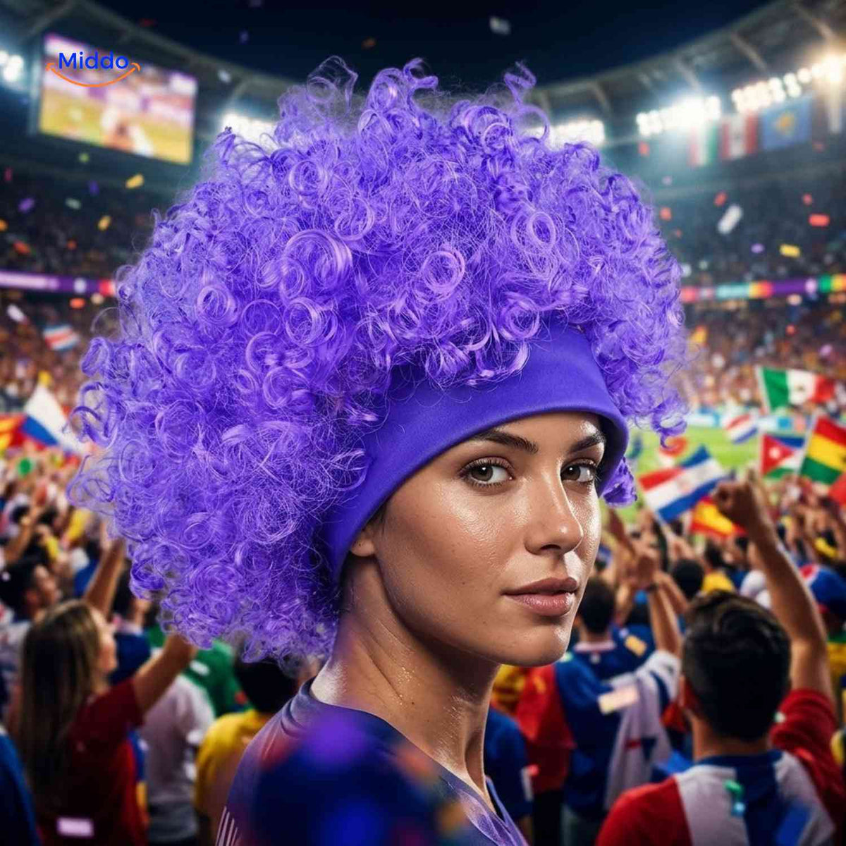purple Support Wig product view image 19