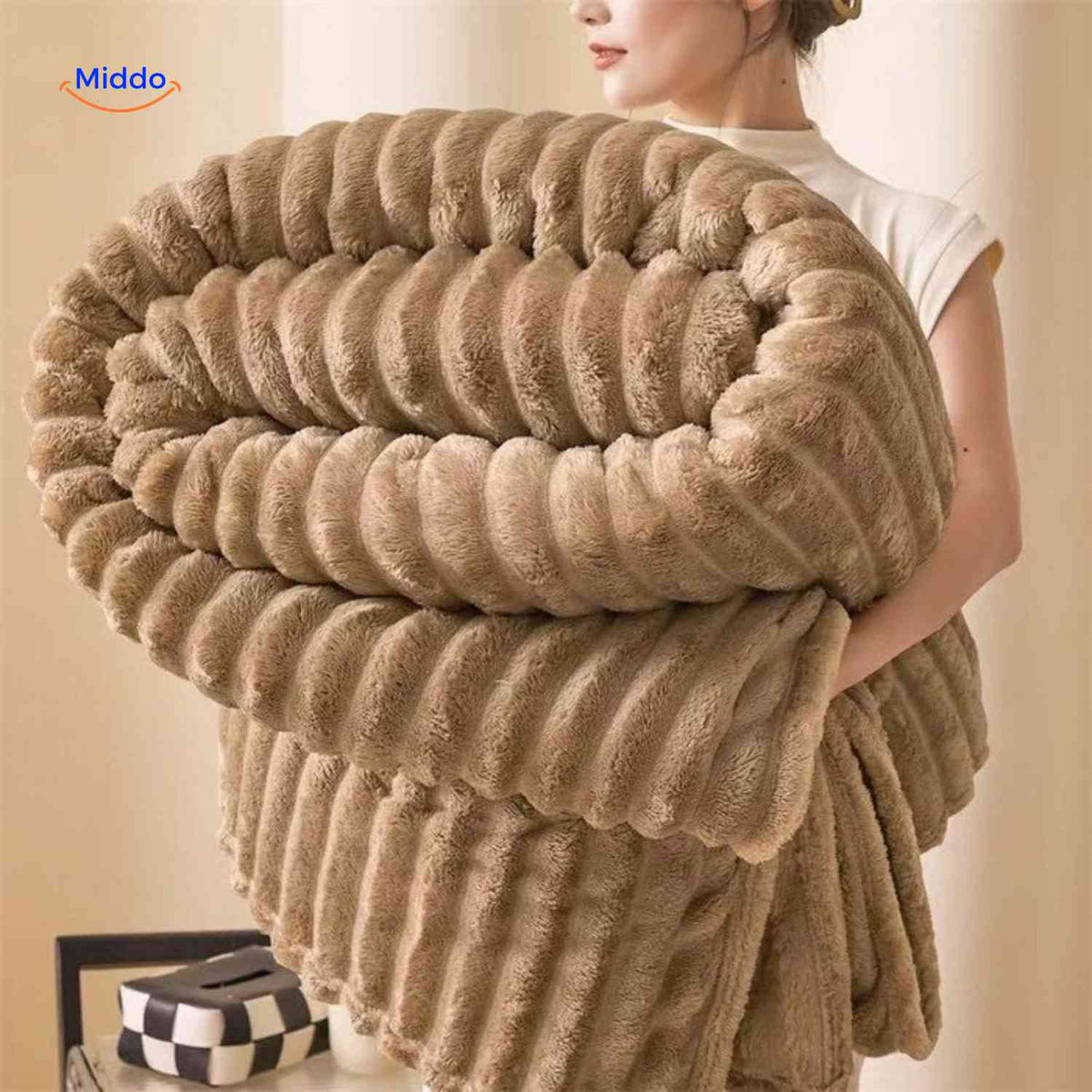 Fluffina soft plush winter blanket