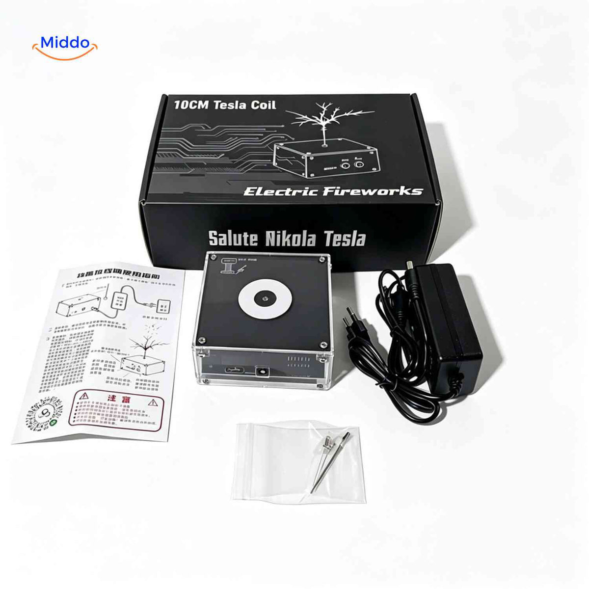 PlasmaTune Tesla coil complete package with accessories