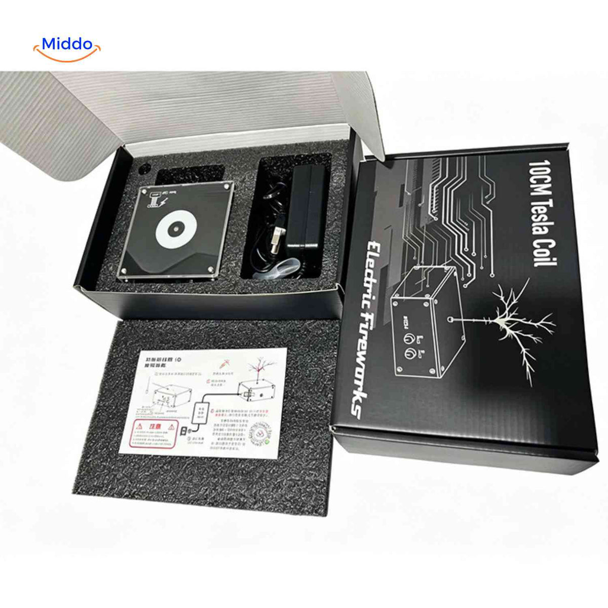 PlasmaTune Tesla coil complete set in premium packaging