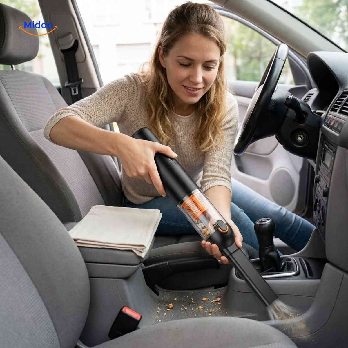 Turbovac vacuum cleaning crevices and car seats