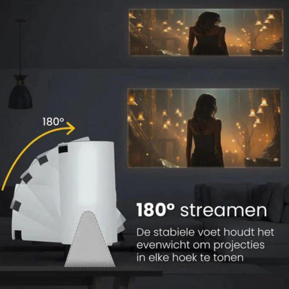 Air X1 with 180-degree streaming capability for flexible viewing angles.