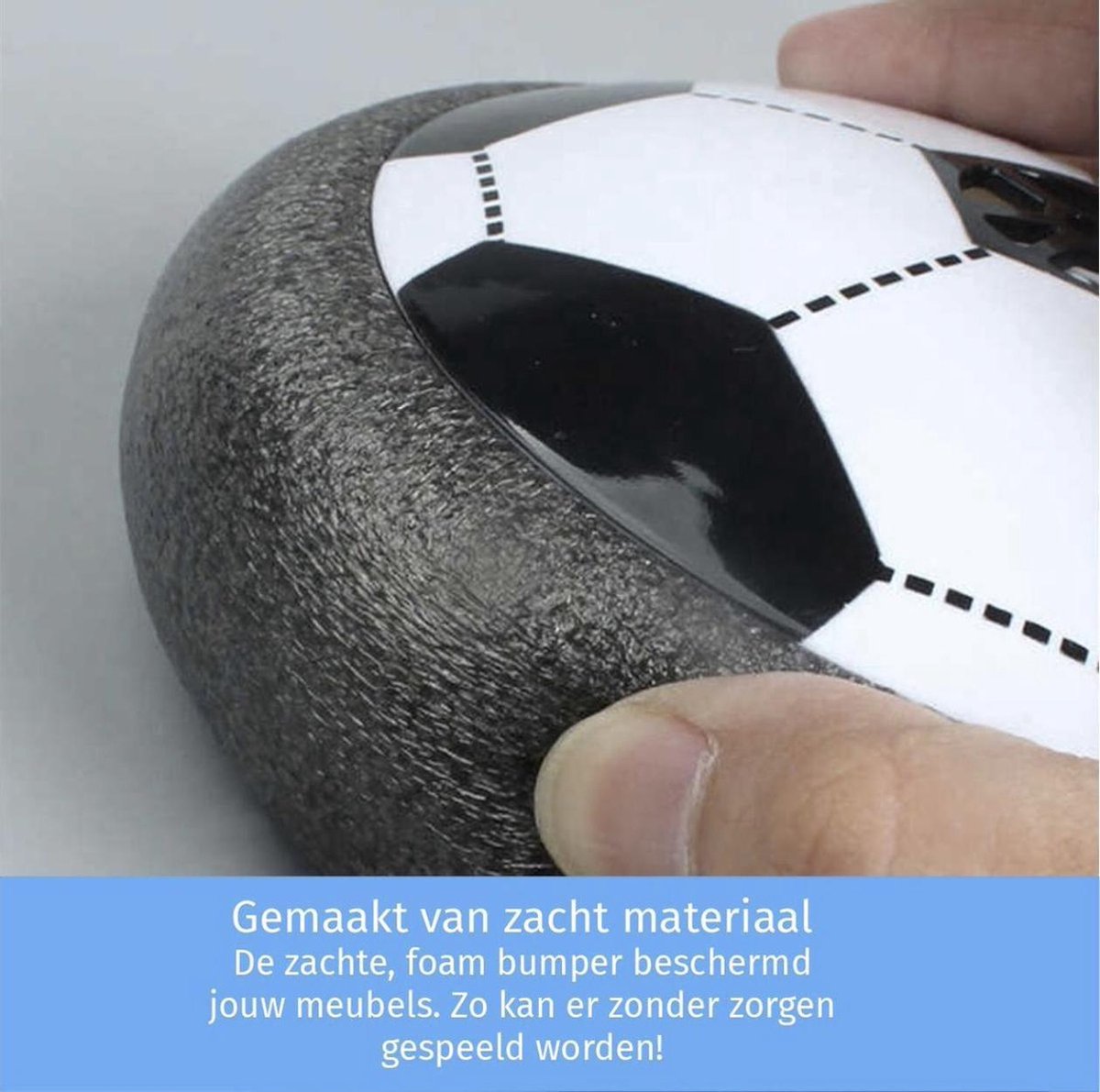 Soft-edge indoor soccer ball designed for safe indoor play