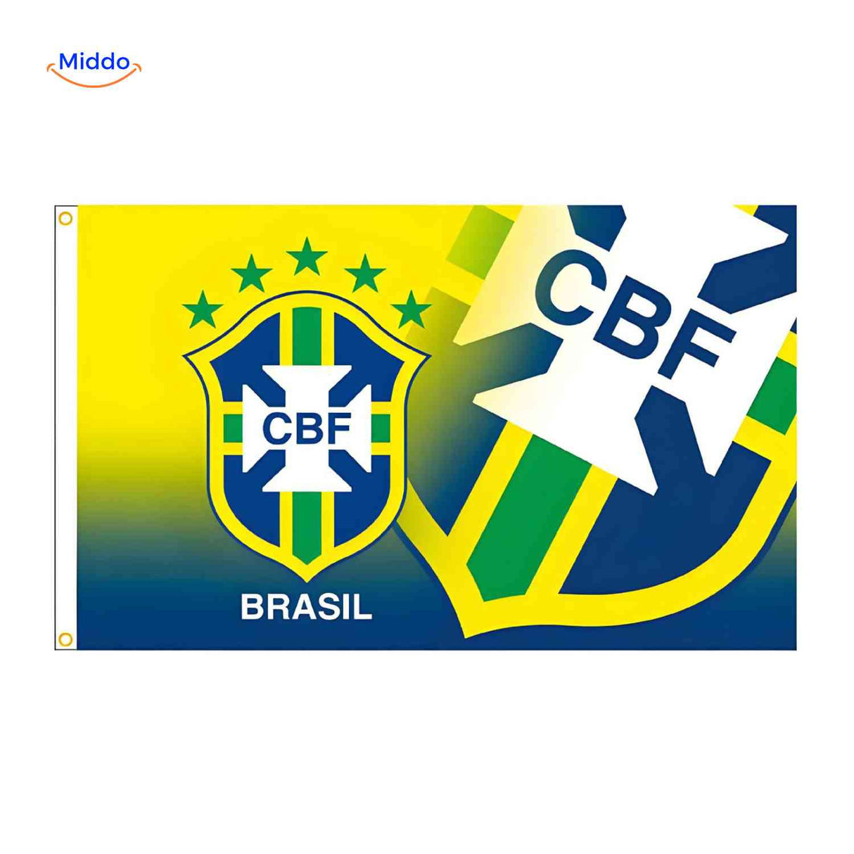 Brazil CBF national football federation flag for world cup team support.