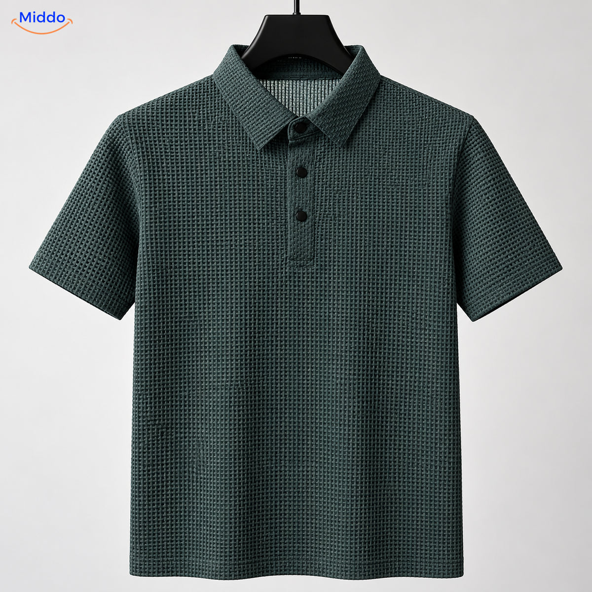 BreezeWear textured polo shirt - Dark Green