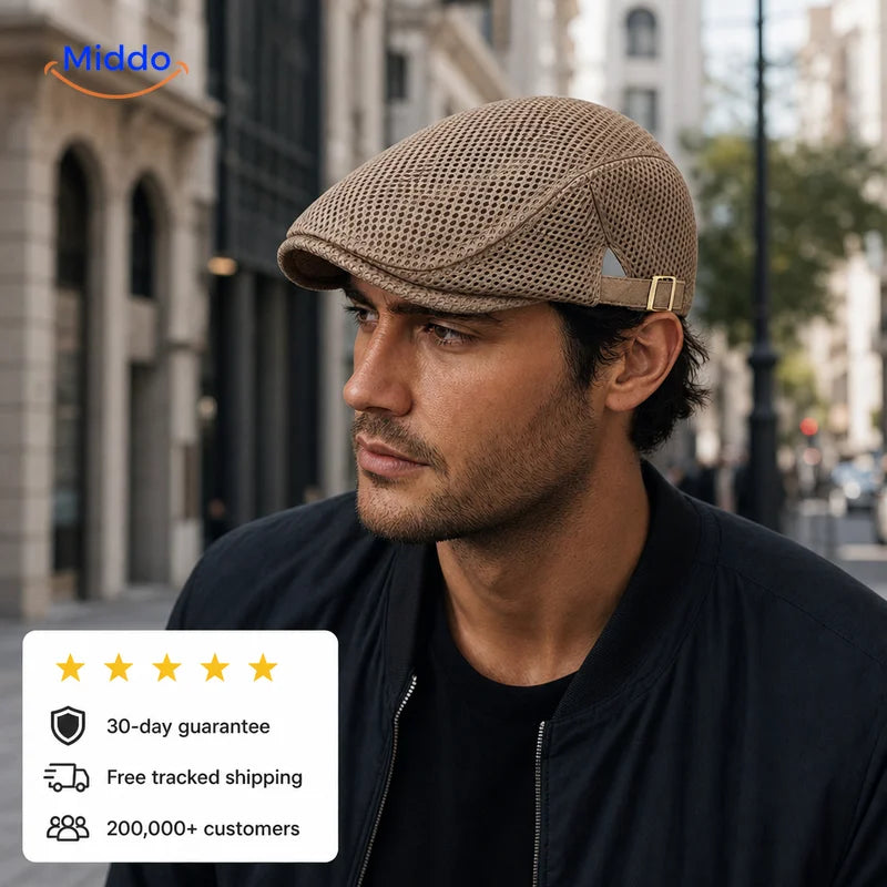Casual Flat Cap with trust elements