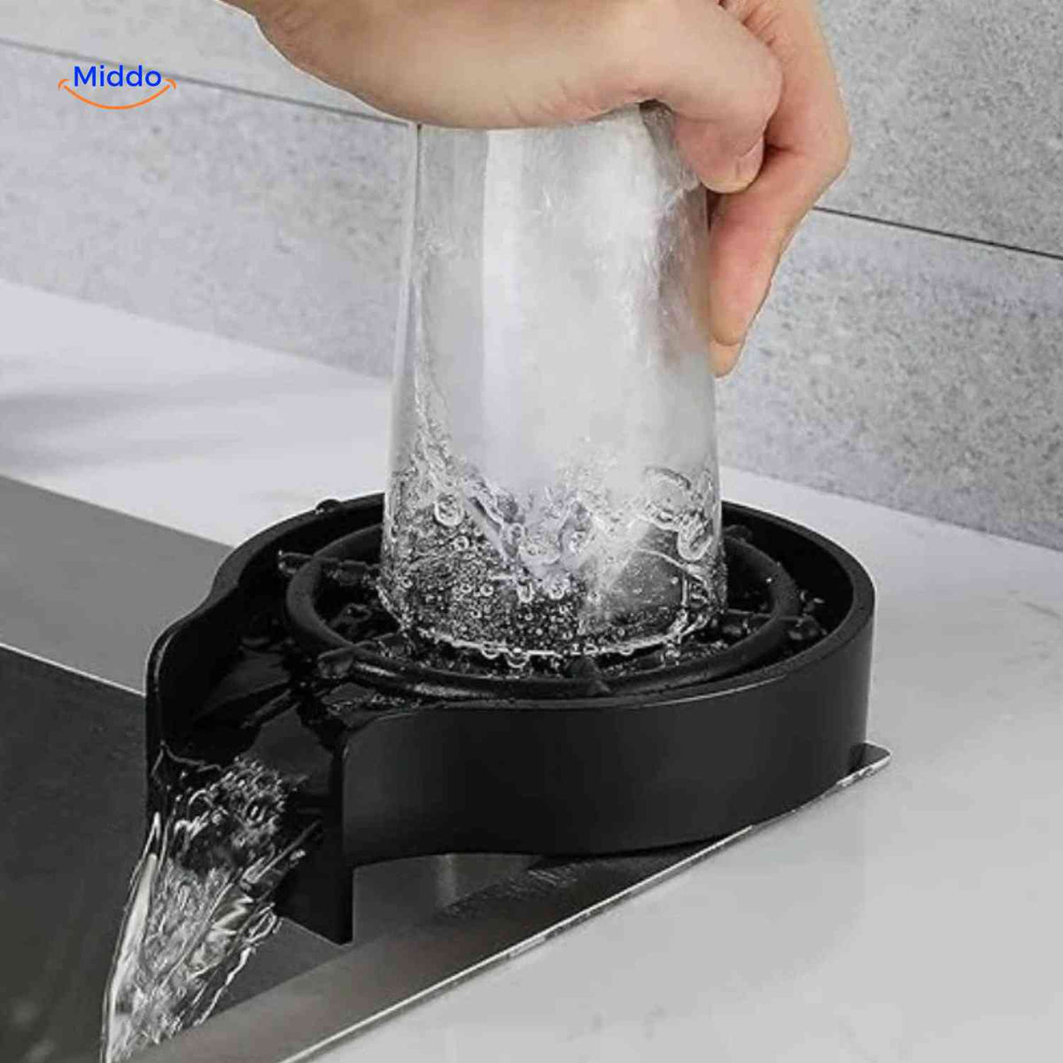 CleanTap kitchen glass rinser