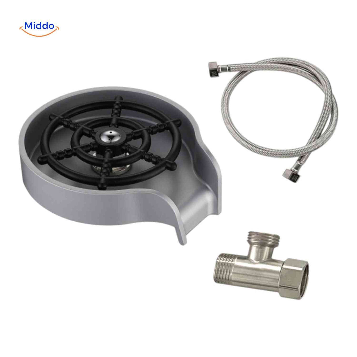 CleanTap stainless steel glass rinser
