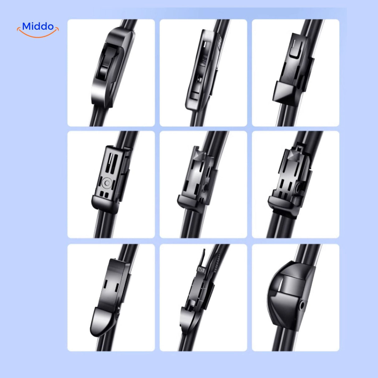 ClearGlide wiper with premium silicone construction and modern styling for rain performance.