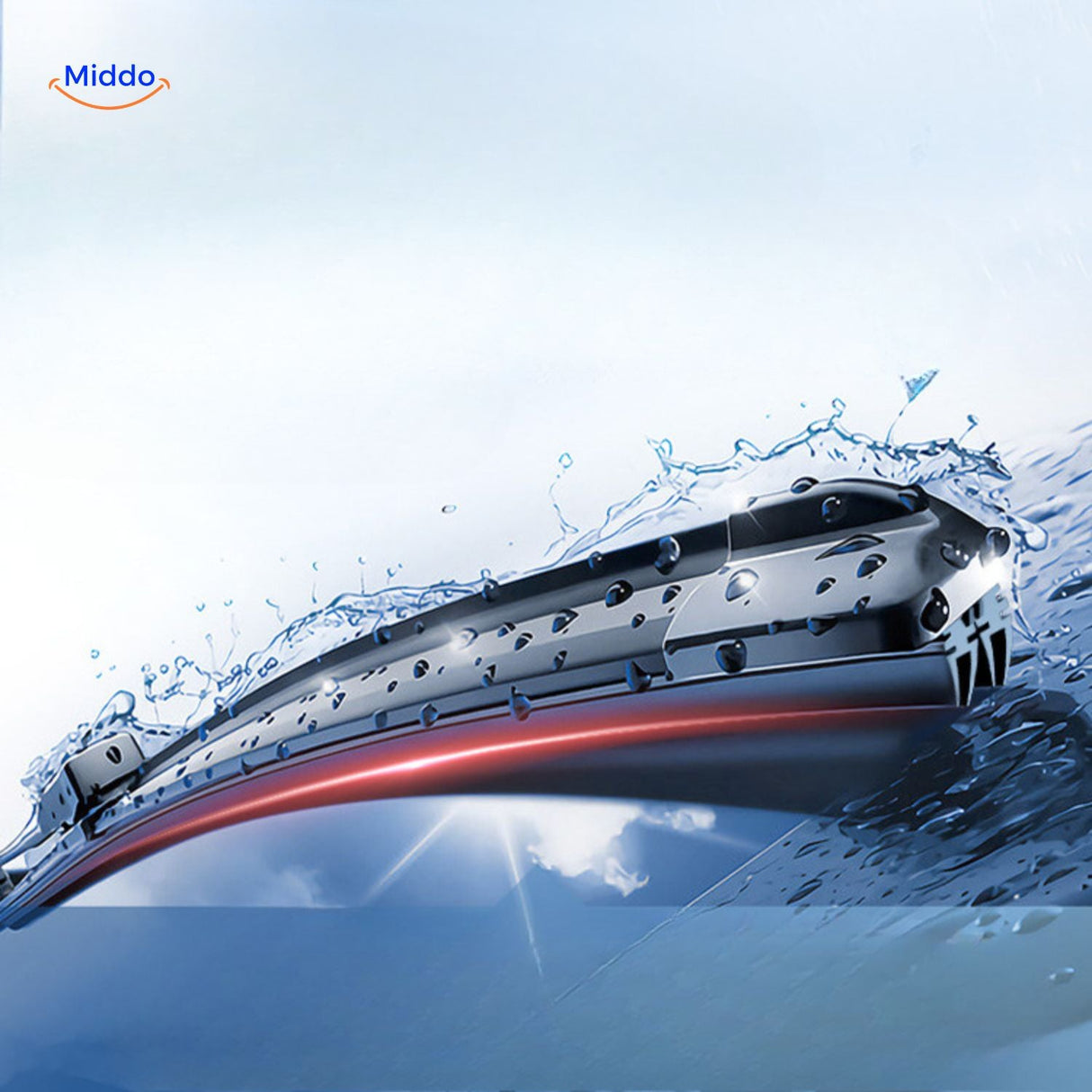 ClearGlide universal wiper blade for electric and standard vehicles with waterproof operation.