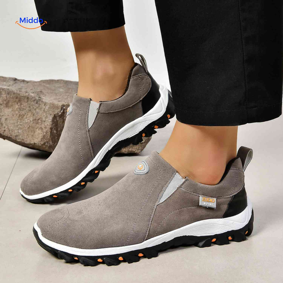gray Stridex Men's Shoes close-up image 30