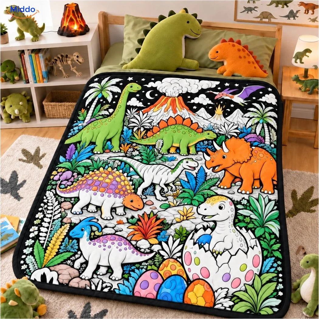 ColorFlow coloring blanket - Dinosaur Adventure