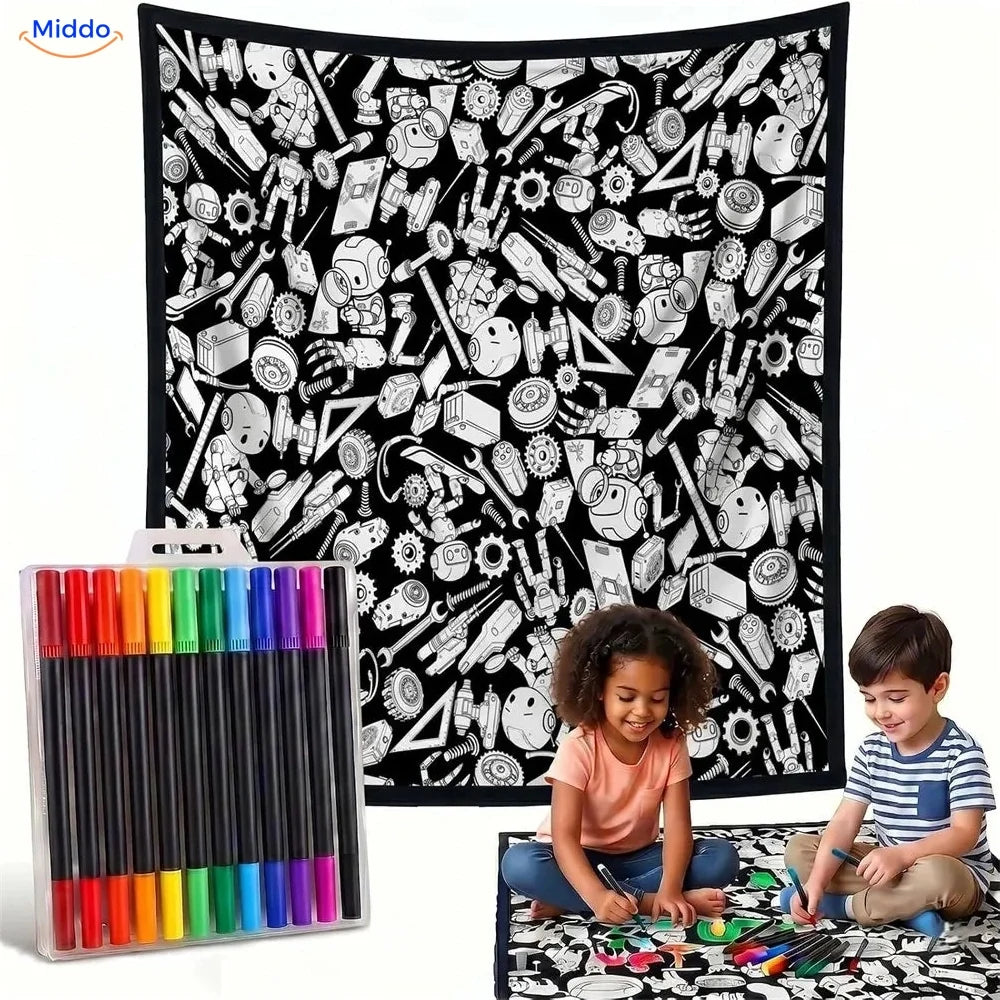 ColorFlow coloring blanket - Robots and Technology