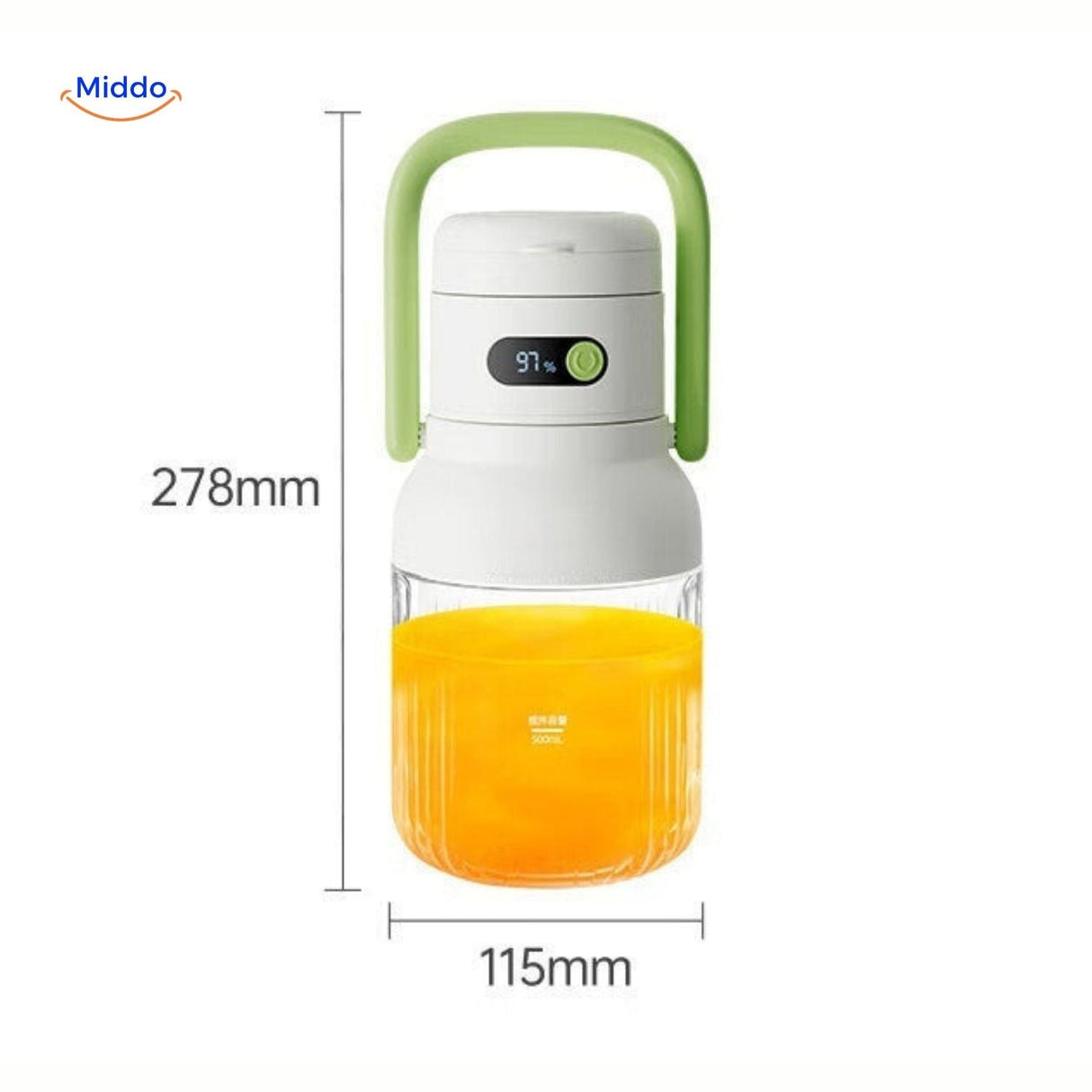 Compact cordless blender with simple charging for on-the-go juicing.