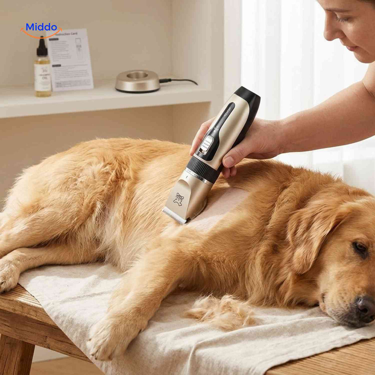 Quiet FurEase dog trimmer perfect for at-home grooming sessions.