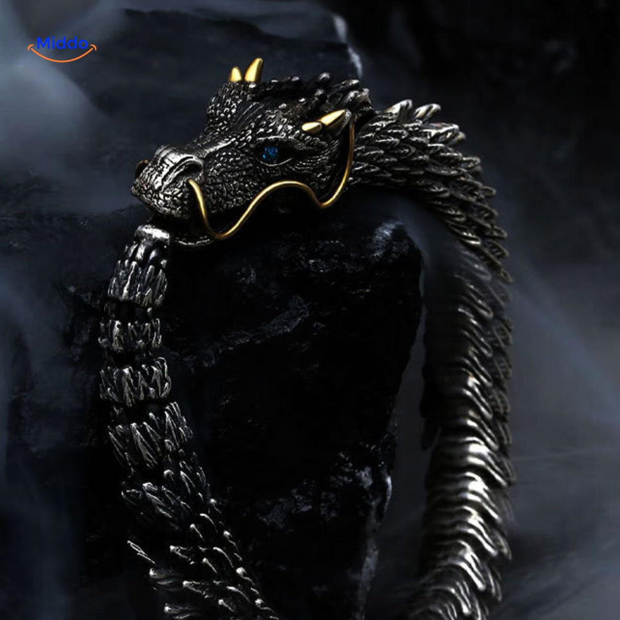 Dragon bone bracelet clasp and closure detail showing strong grip mechanism.