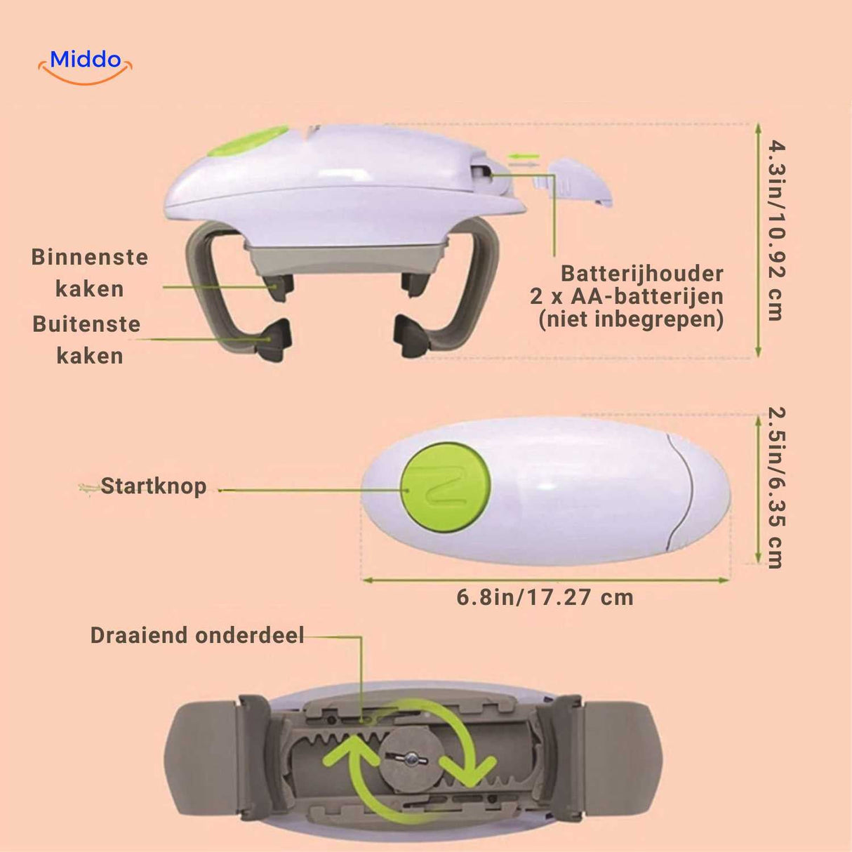 CapMate electric jar opener key features and user operation instructions.