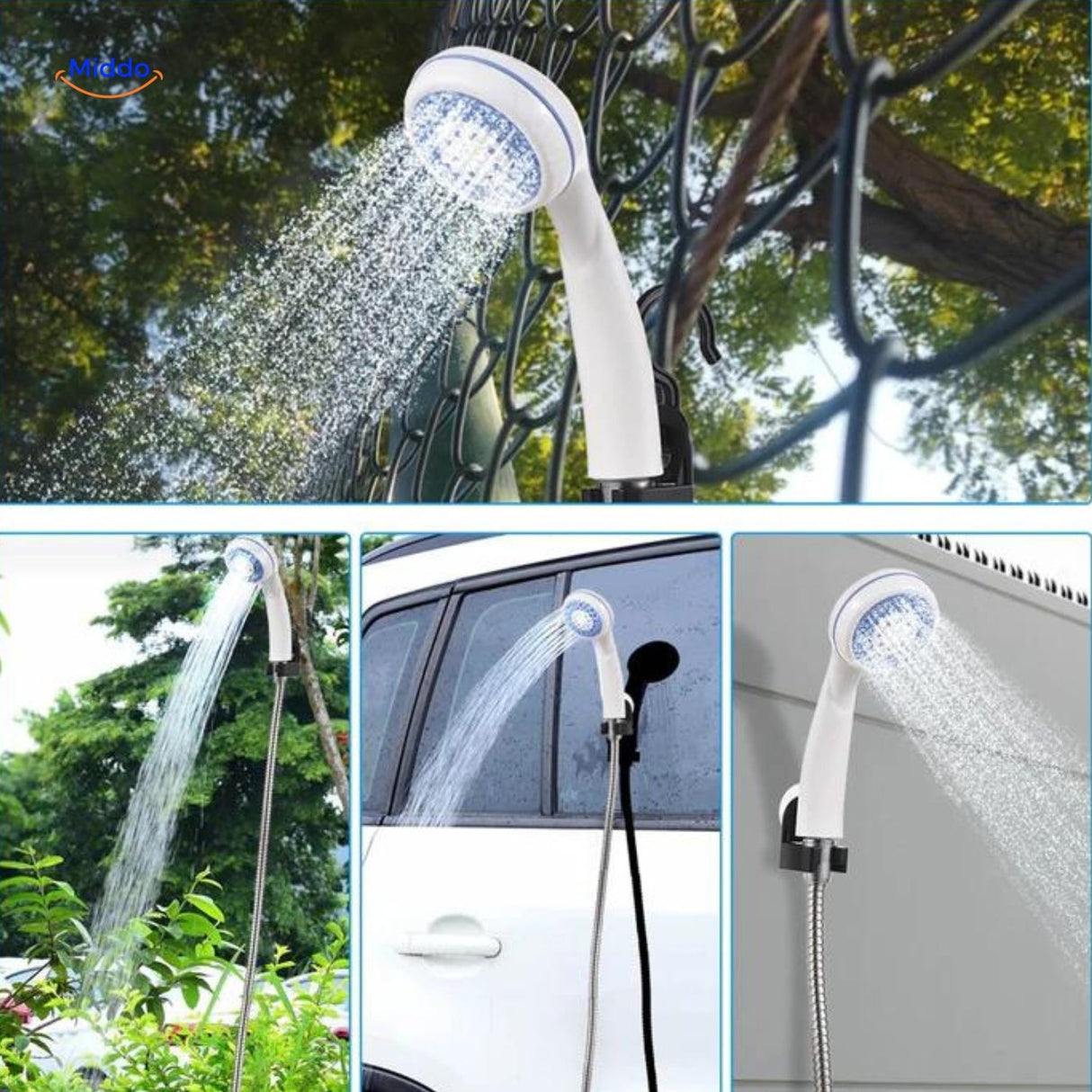 AquaCharge shower with powerful adjustable water flow to customize your shower experience.