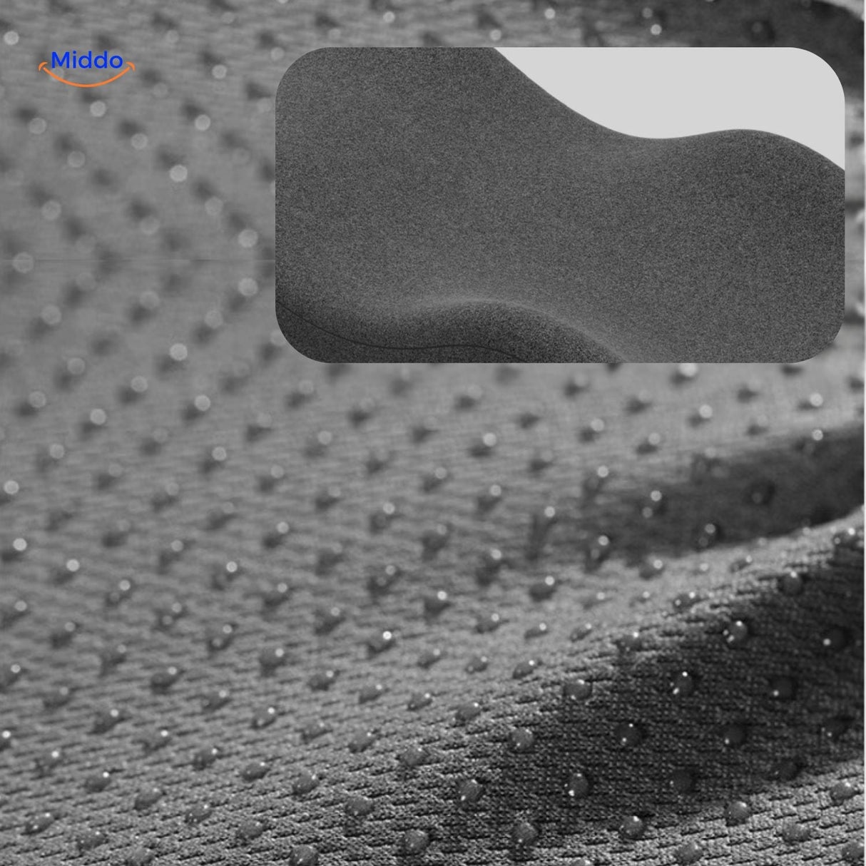 Leg elevation pillow with waterproof interior layer protecting from moisture and spills.