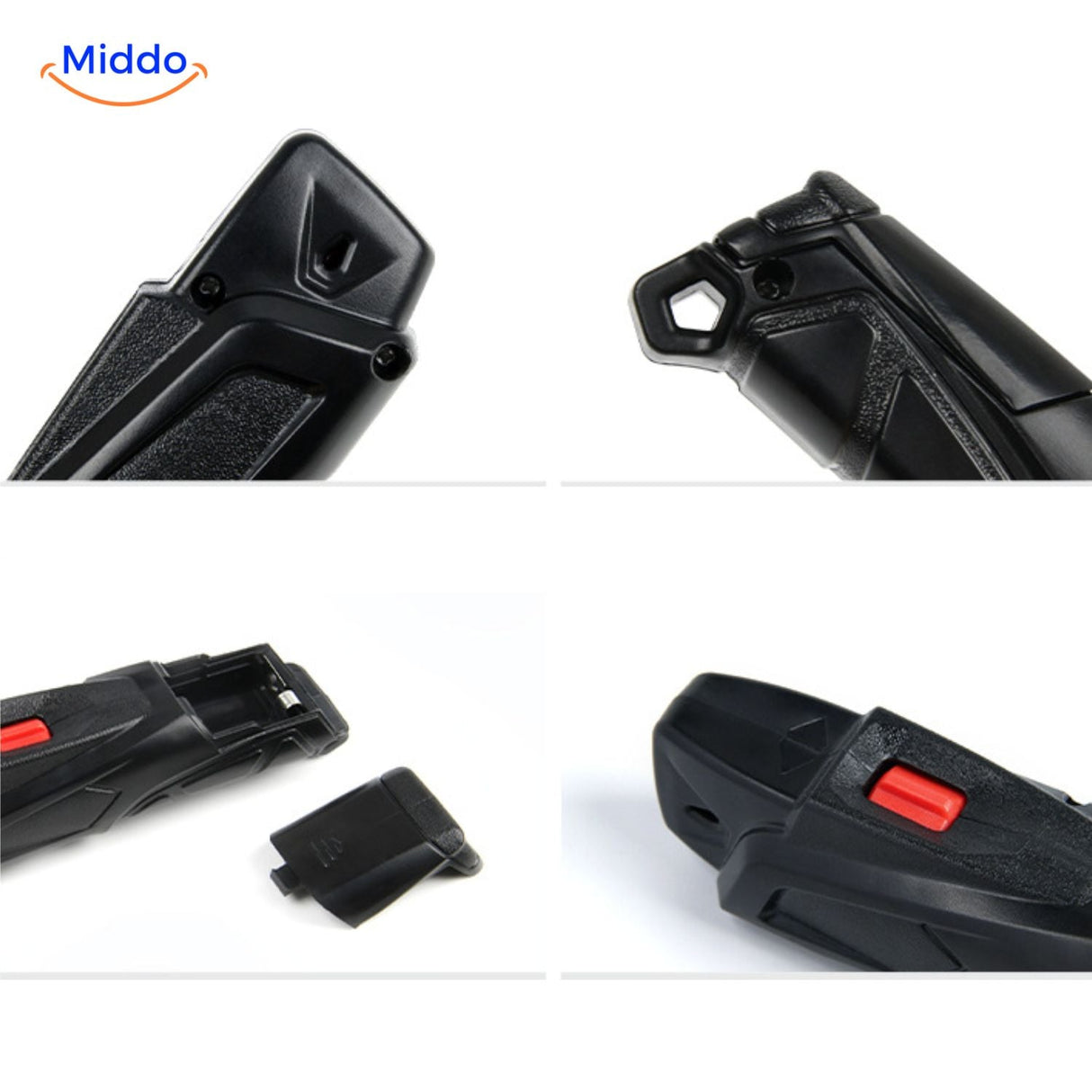Battery compartment access on the bottom ensures easy power management.