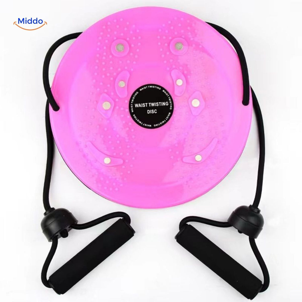 FlexiTwist magnetic waist twister promoting belly fat burning and waist shaping.