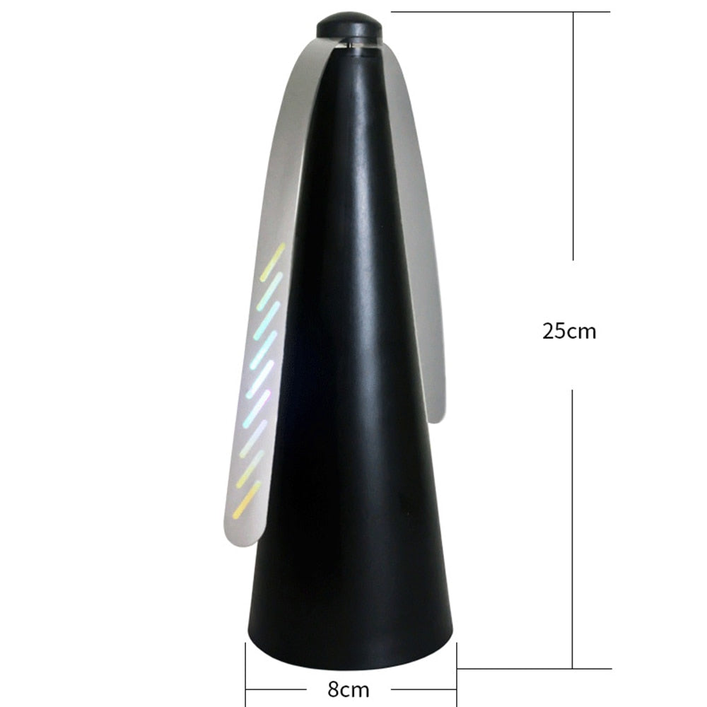 Fly Fan dimensions and size specifications chart.