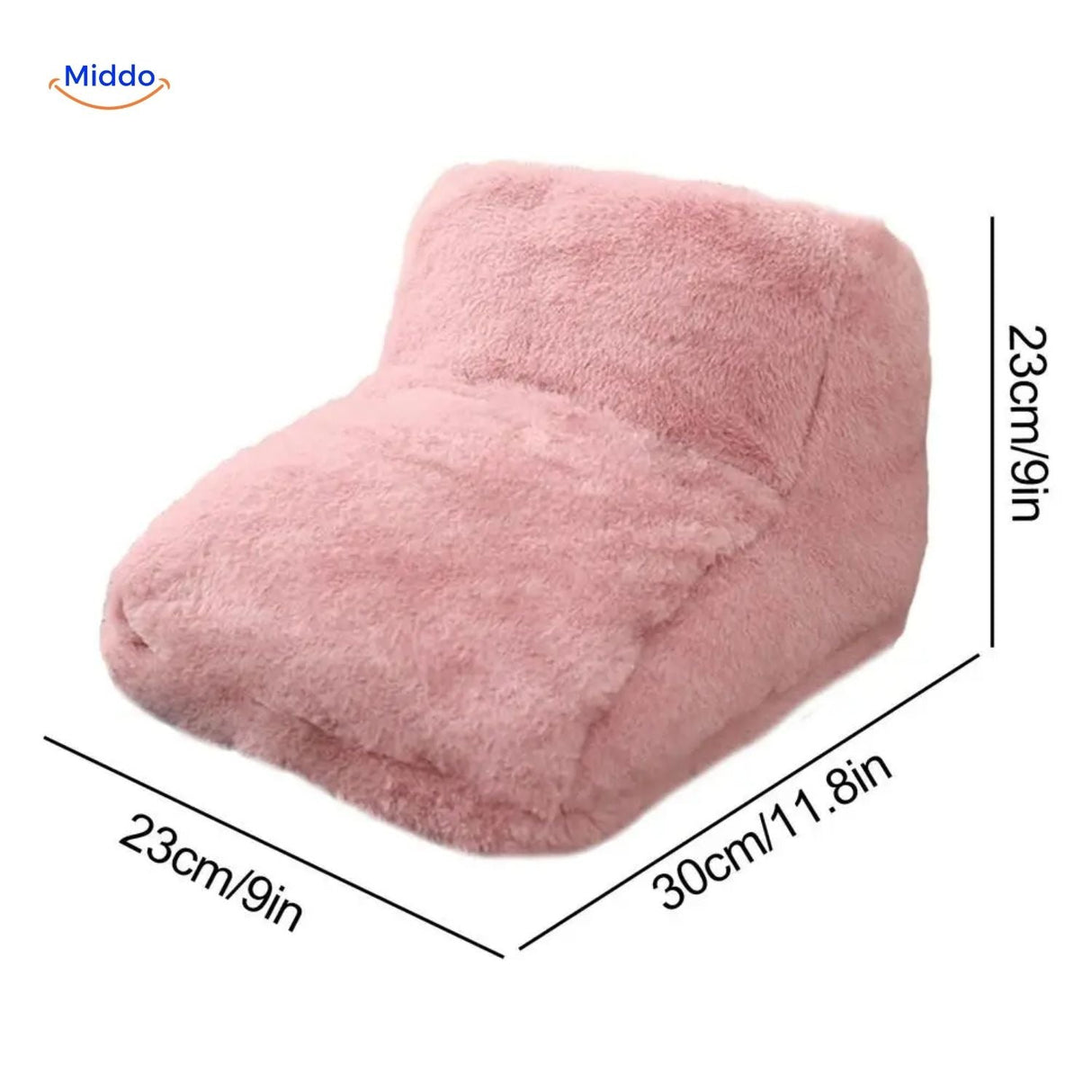 Grey heated foot warmer worn at home for comfort.