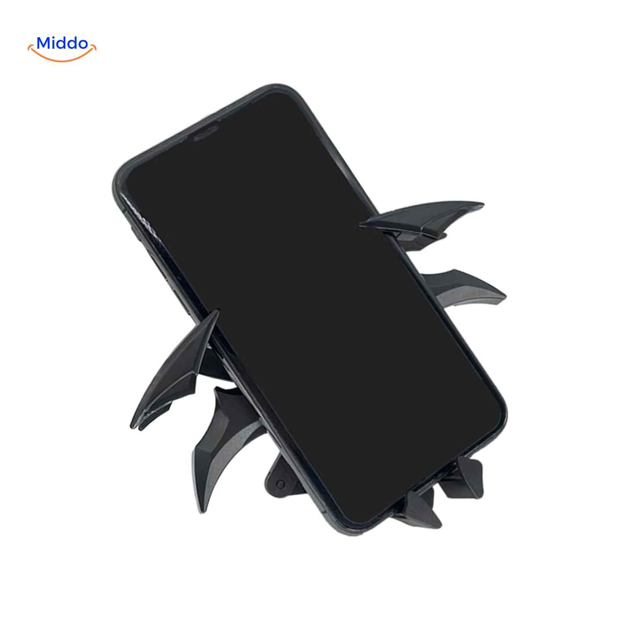 GripBat magnetic car phone holder securely mounted to vehicle dashboard.