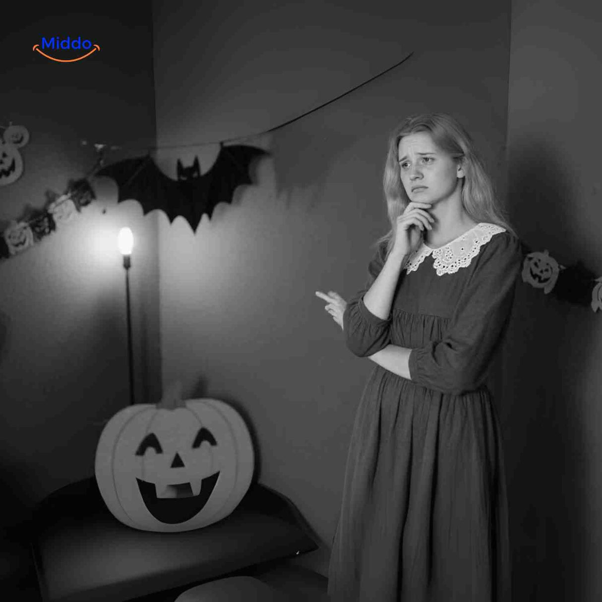 LED bat lamp creating atmospheric Halloween mood decoration.