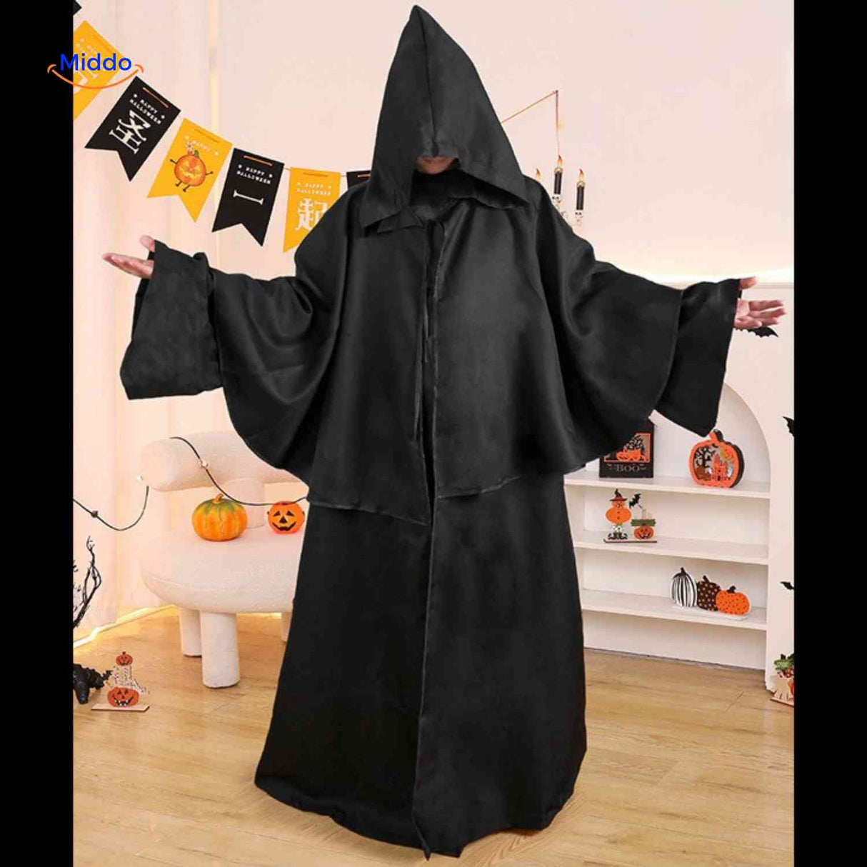 ShadowReap black halloween cape dark death shroud cloak