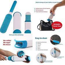 Pet hair remover brush effective for dog and cat fur on furniture