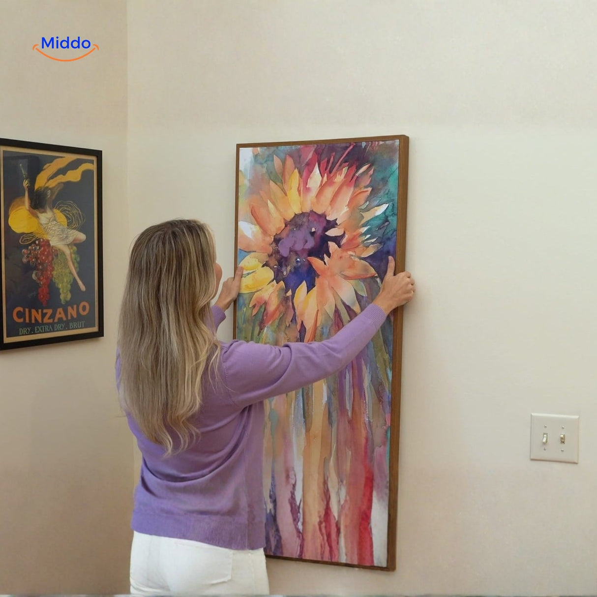 HangingHero tool makes hanging paintings straight simple and effortless.