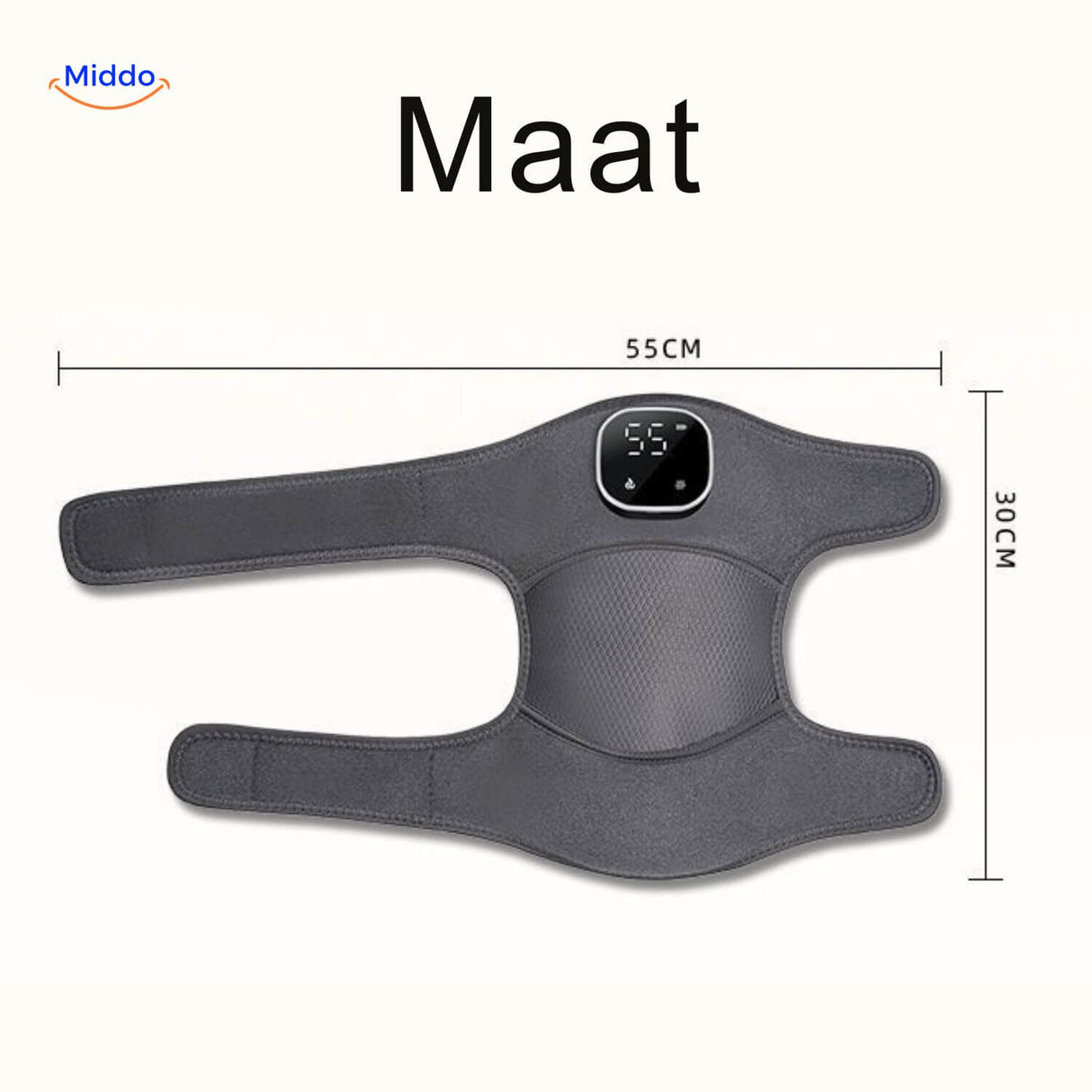 Sizing chart for FlexiHeat heated knee massager to ensure proper fit.