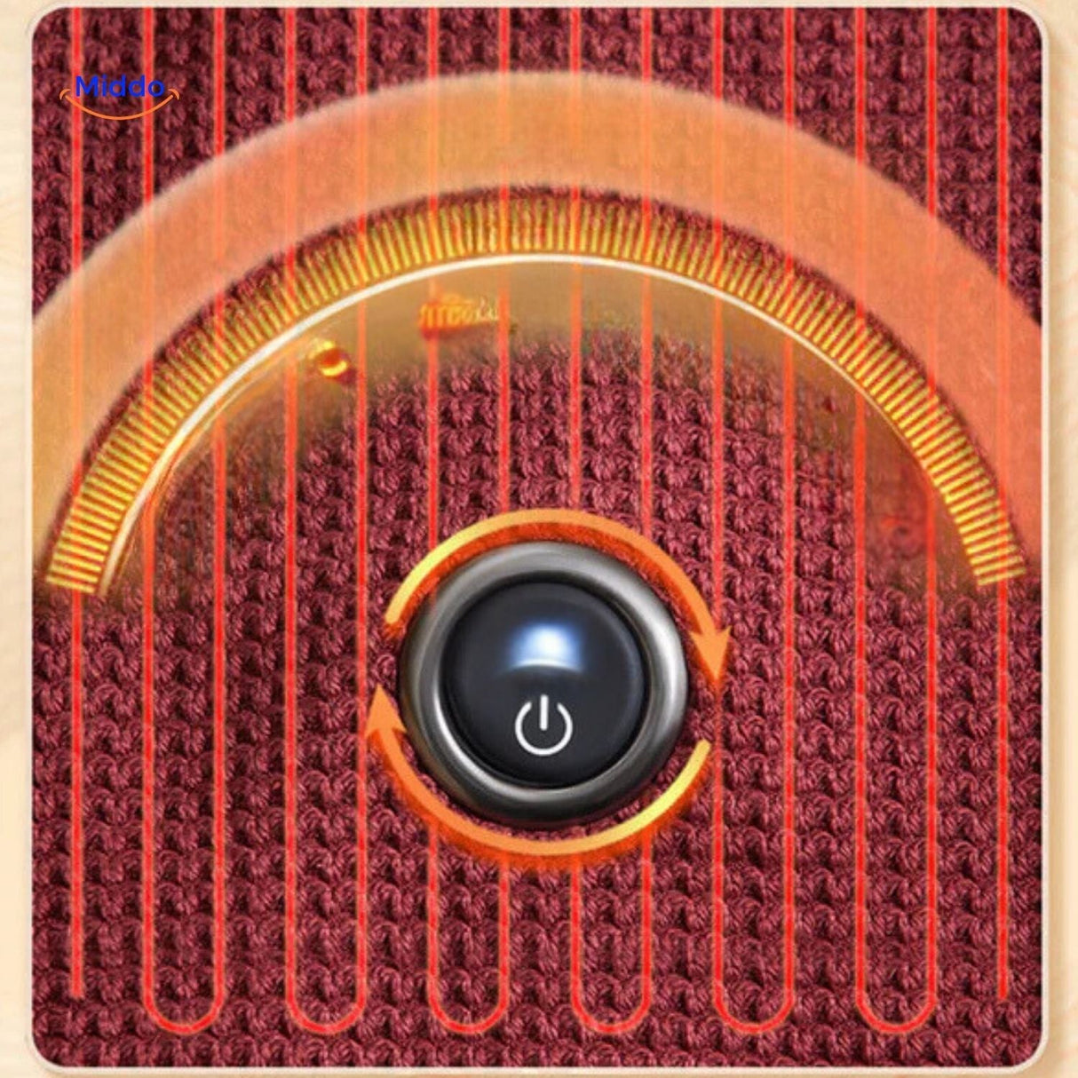 Sustainable and efficient USB heated scarf with eco-friendly heating performance.