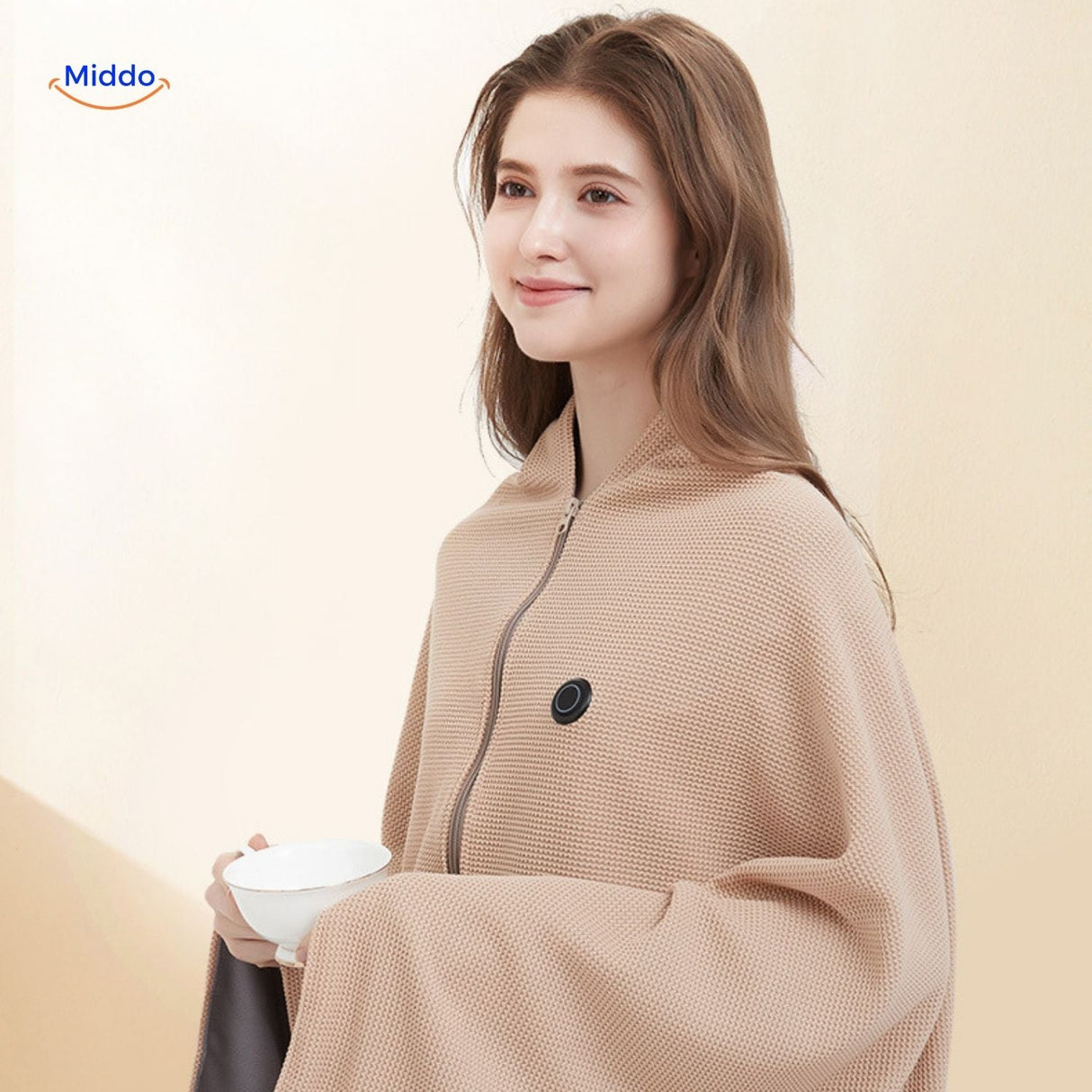 Graphene heated scarf ideal for winter season providing reliable body heat.