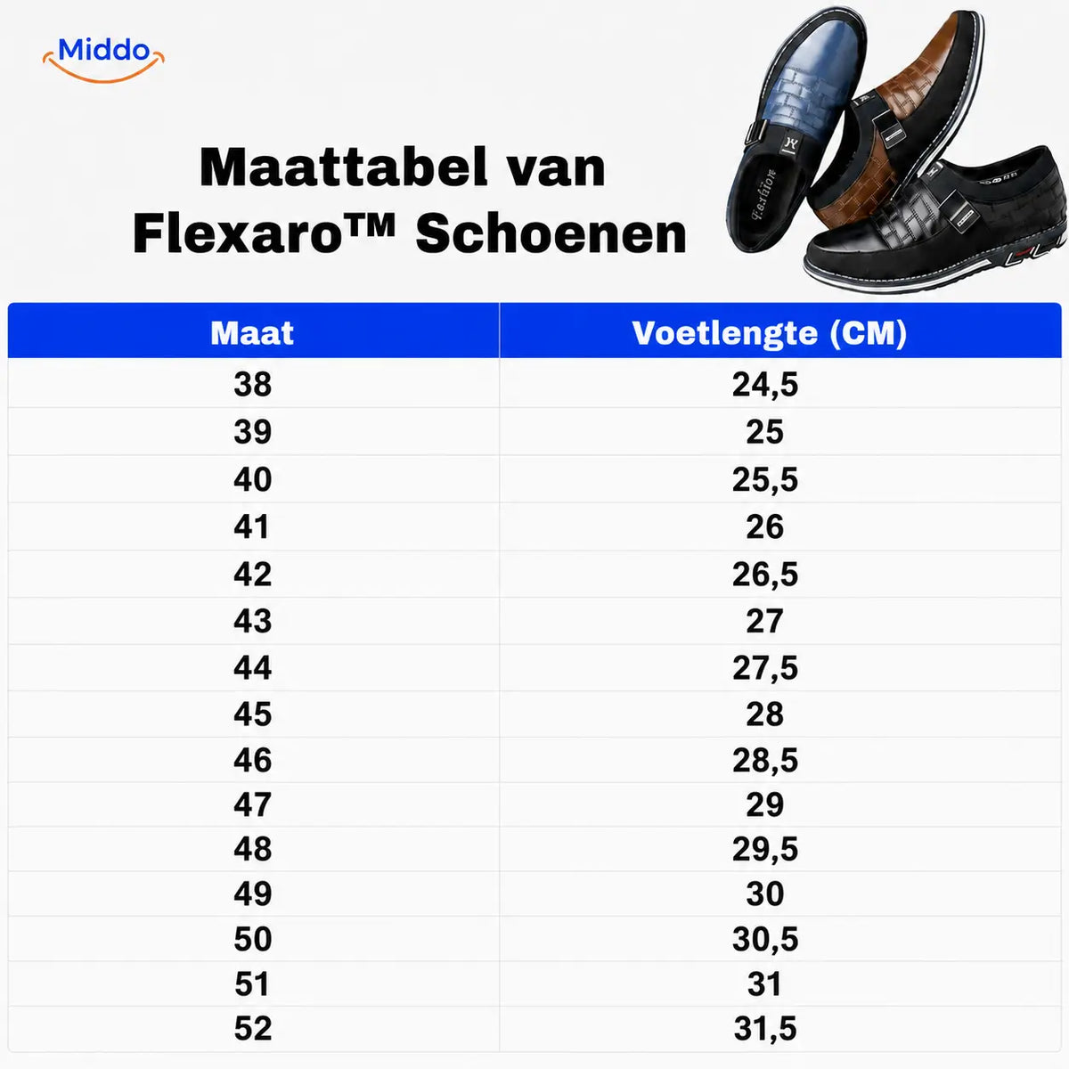 Flexaro Shoes size chart image 21