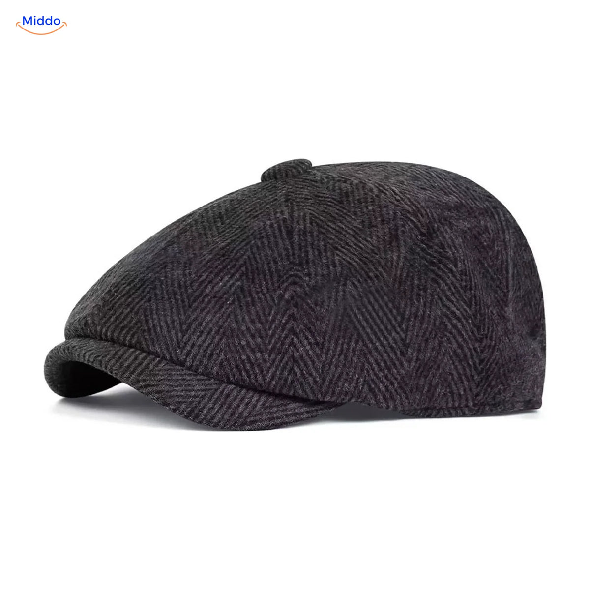 Heritage Eight flat cap, Black