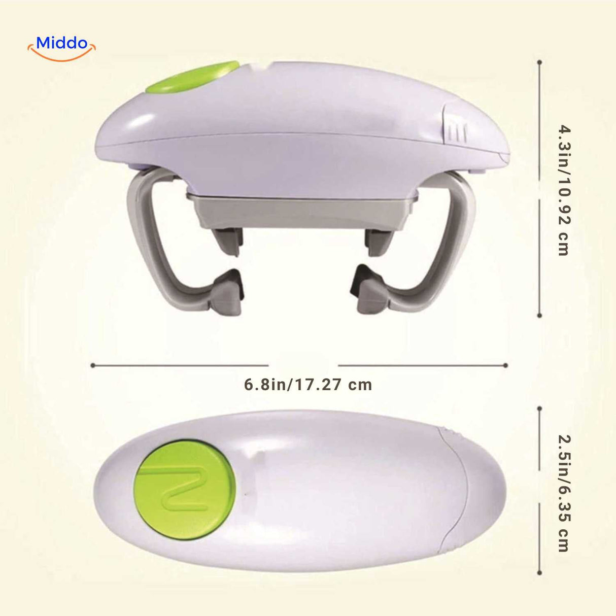 CapMate jar opener technical specifications and product dimensions overview.