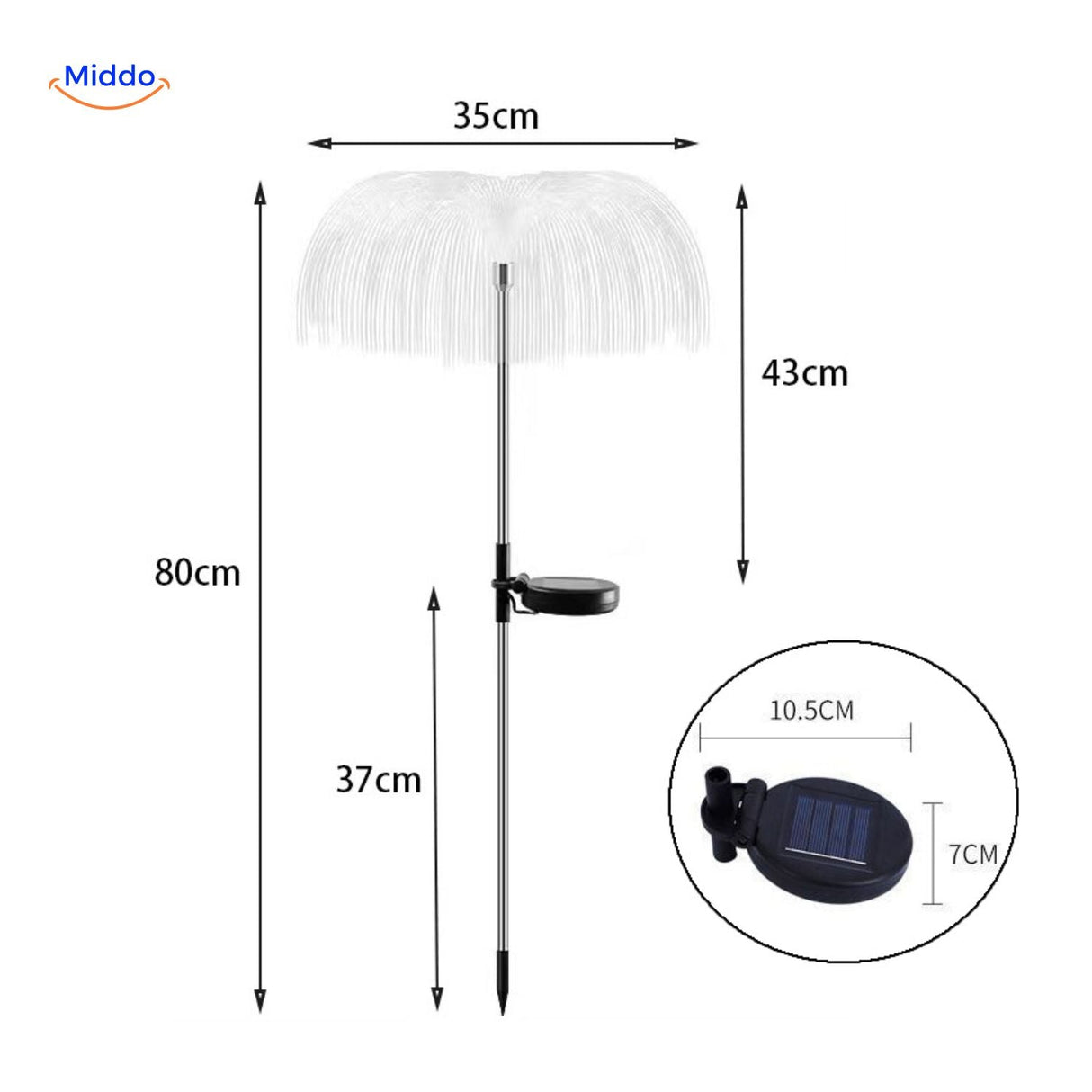 JellyGlow solar-powered jellyfish light creating colorful tree decorations for garden ambiance