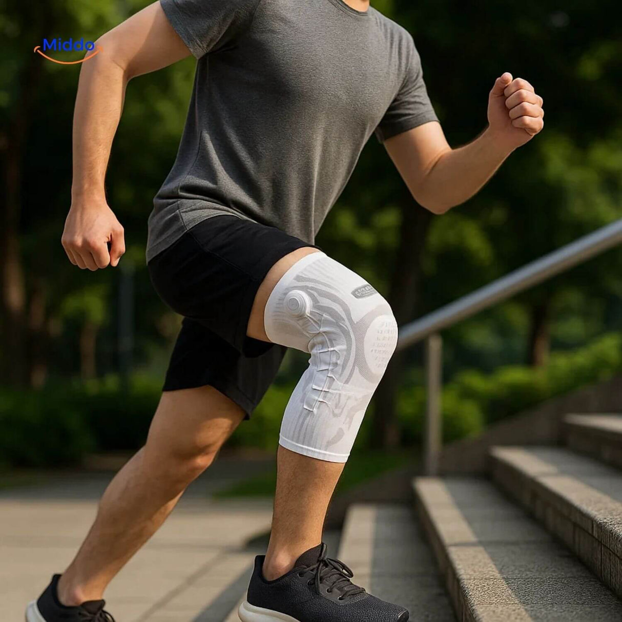 Doctor-recommended FlexiGuard knee brace for professional-grade pain relief.