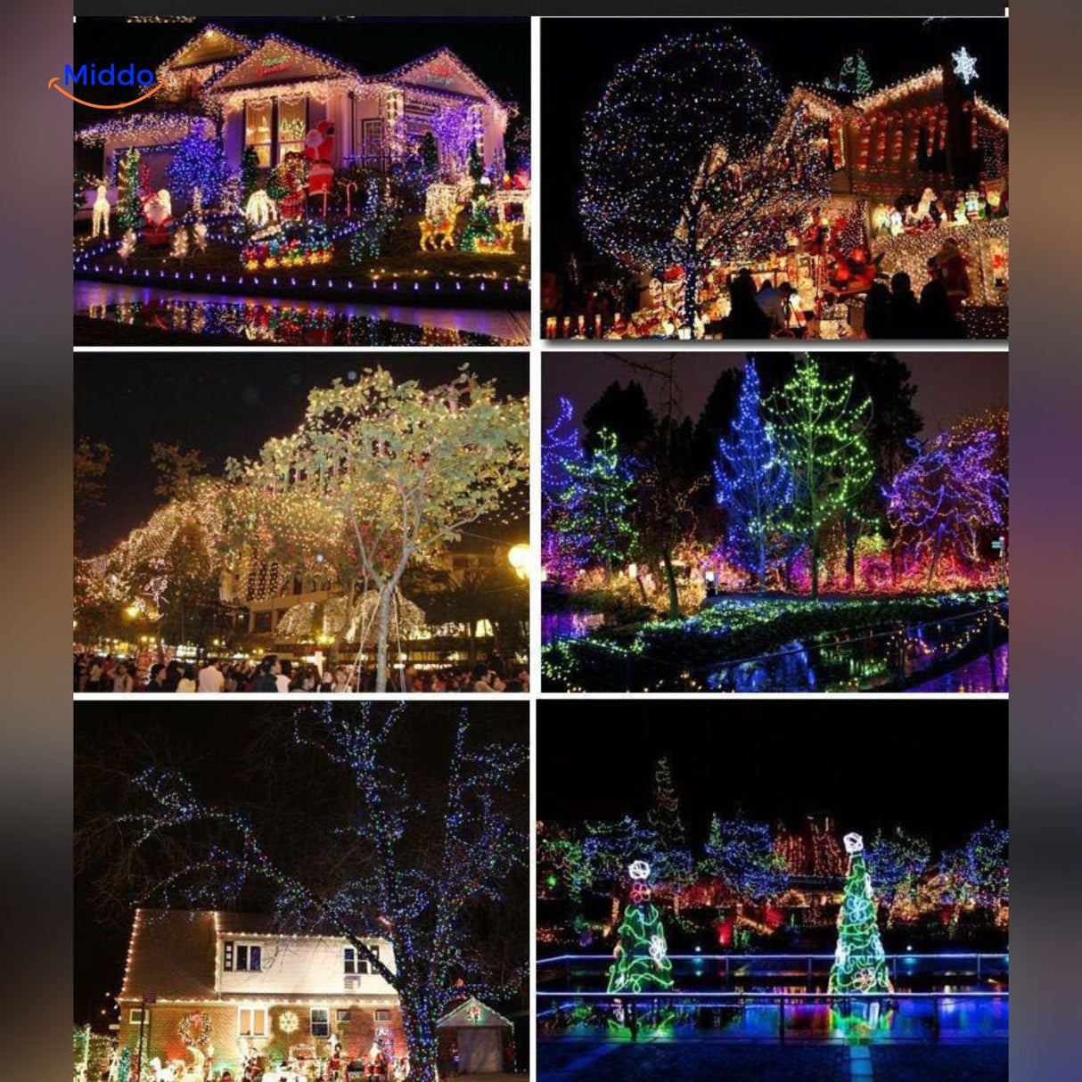 Colorful outdoor LED curtain lights ideal for parties and events.