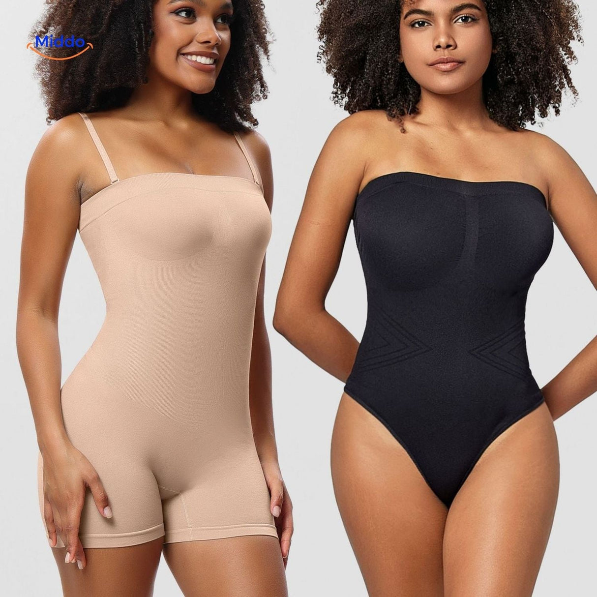 Lightweight body-shaping bodysuit with corset-top for breathable support.