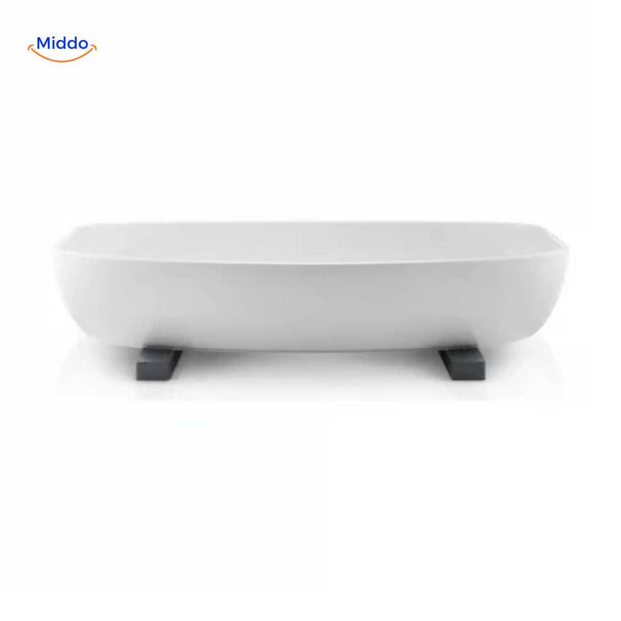 Minimalist wooden trivet with modern ceramic bowl and elegant tableware.