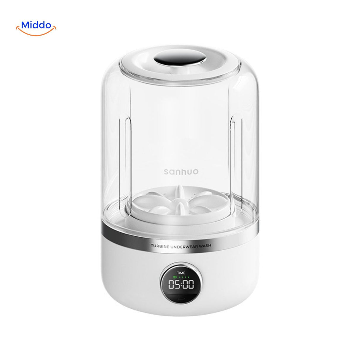 MiniWash Pro turbine washing mechanism with modern engineering for delicate fabrics.