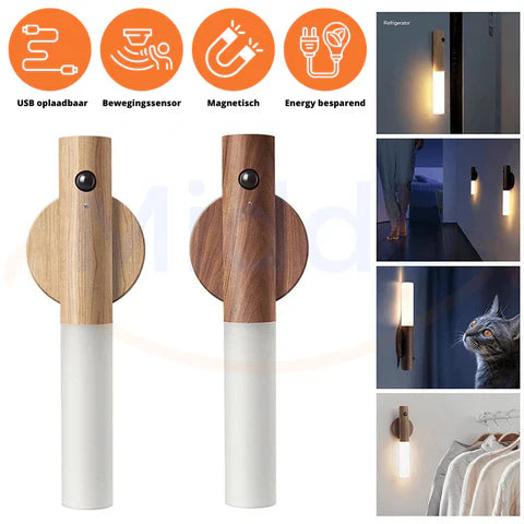 Multiple applications of motion-activated LED lamps in various home settings.