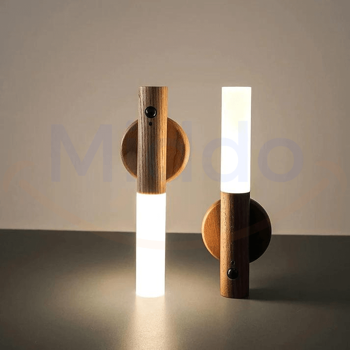 Two motion-activated LED lamps showing multi-pack value for multiple room coverage.