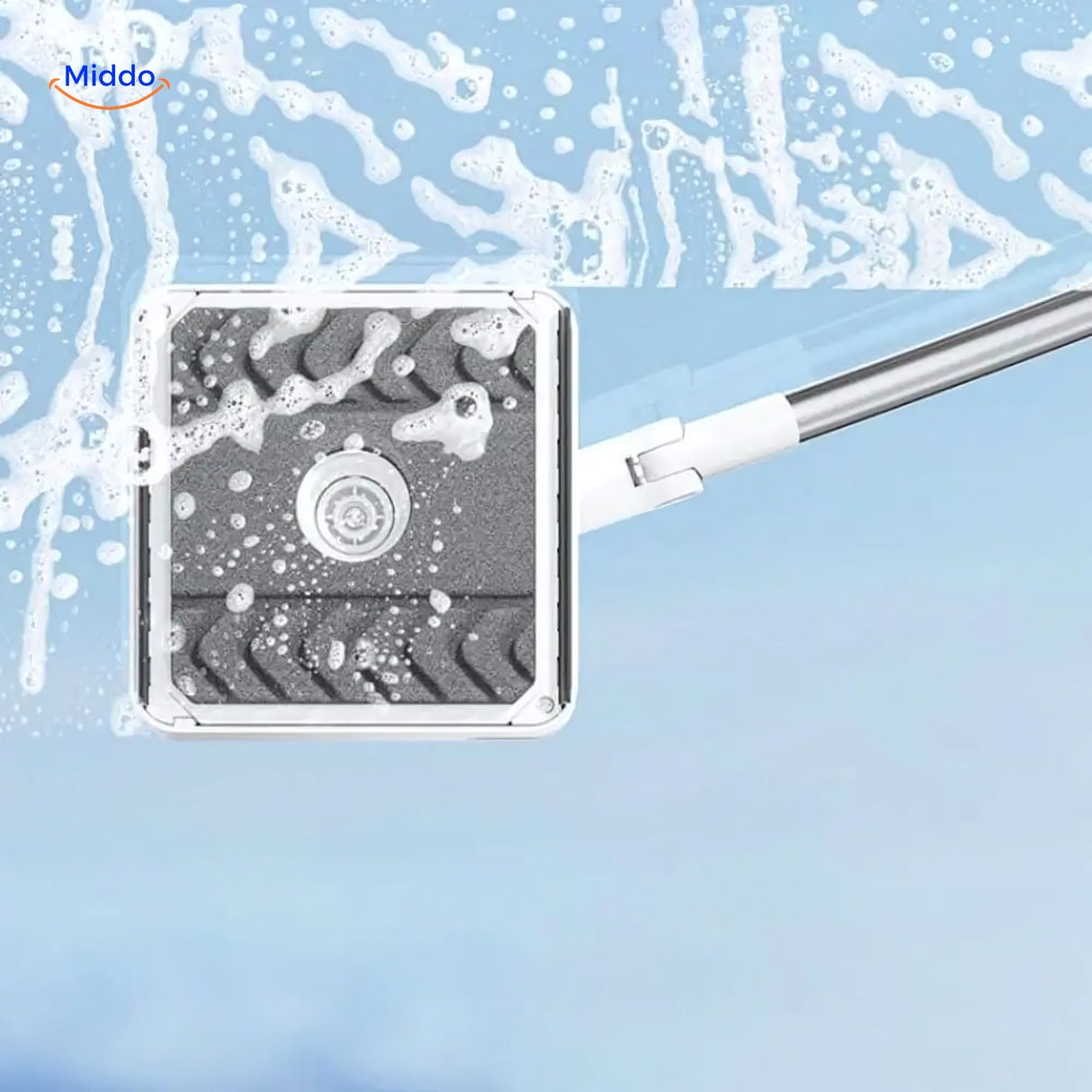 Outdoor magnetic window cleaner ready for efficient residential and commercial window cleaning.