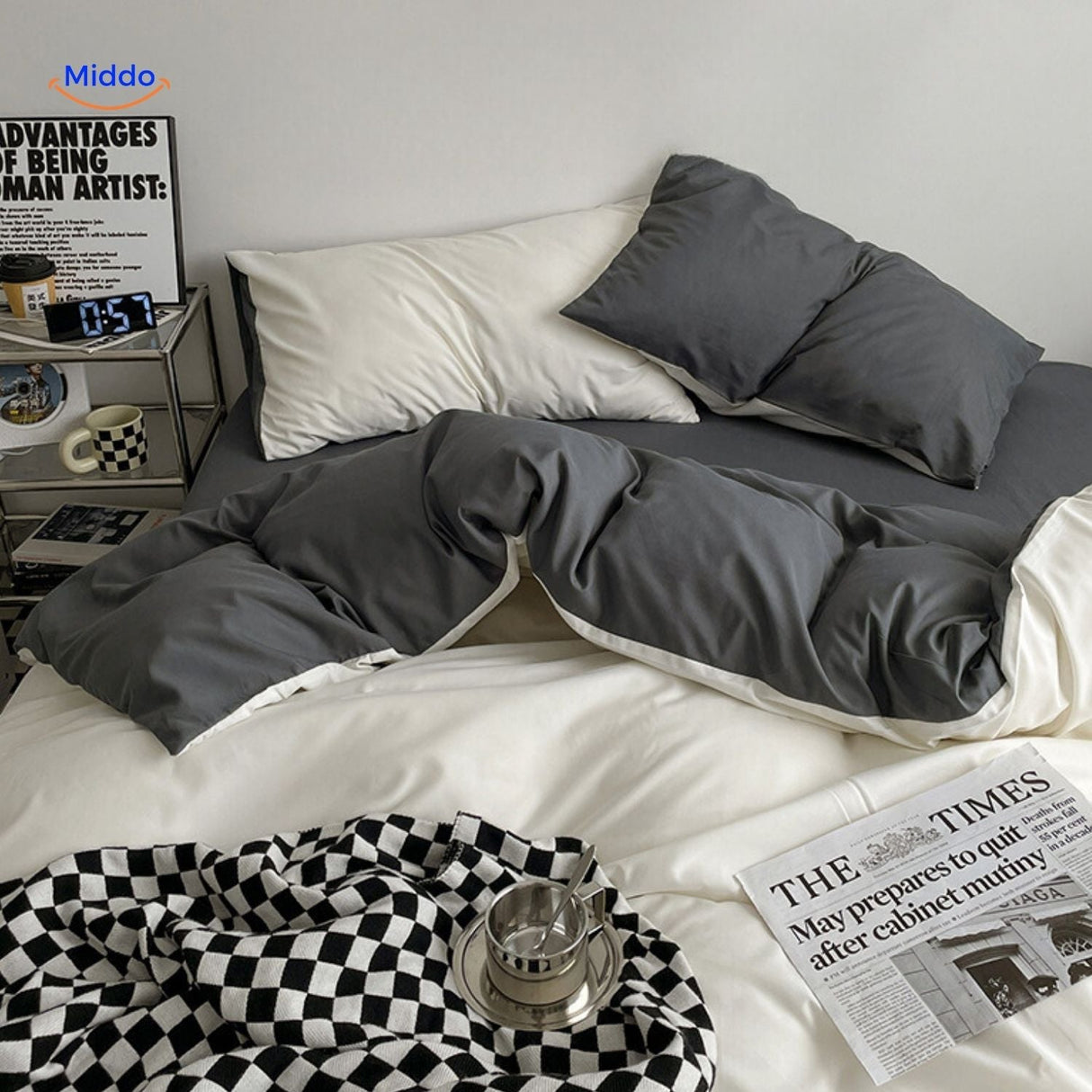 Pink dorm bedding set with cozy pillows for all-season comfort