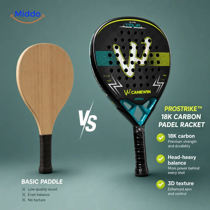 ProStrike™ 18K Carbon Padel Racket comparison